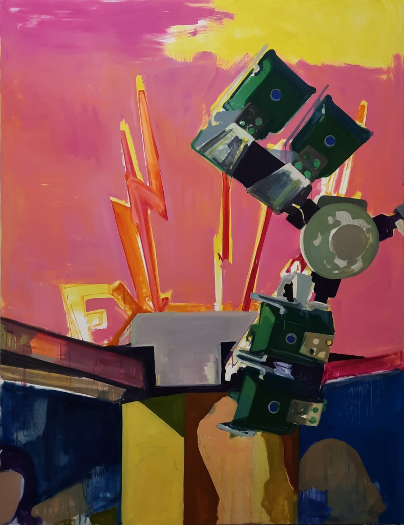 Extreme (Pink)  Oil on canvas 210 x 160cm  2021